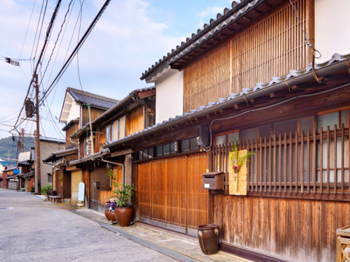 御手洗の町並み